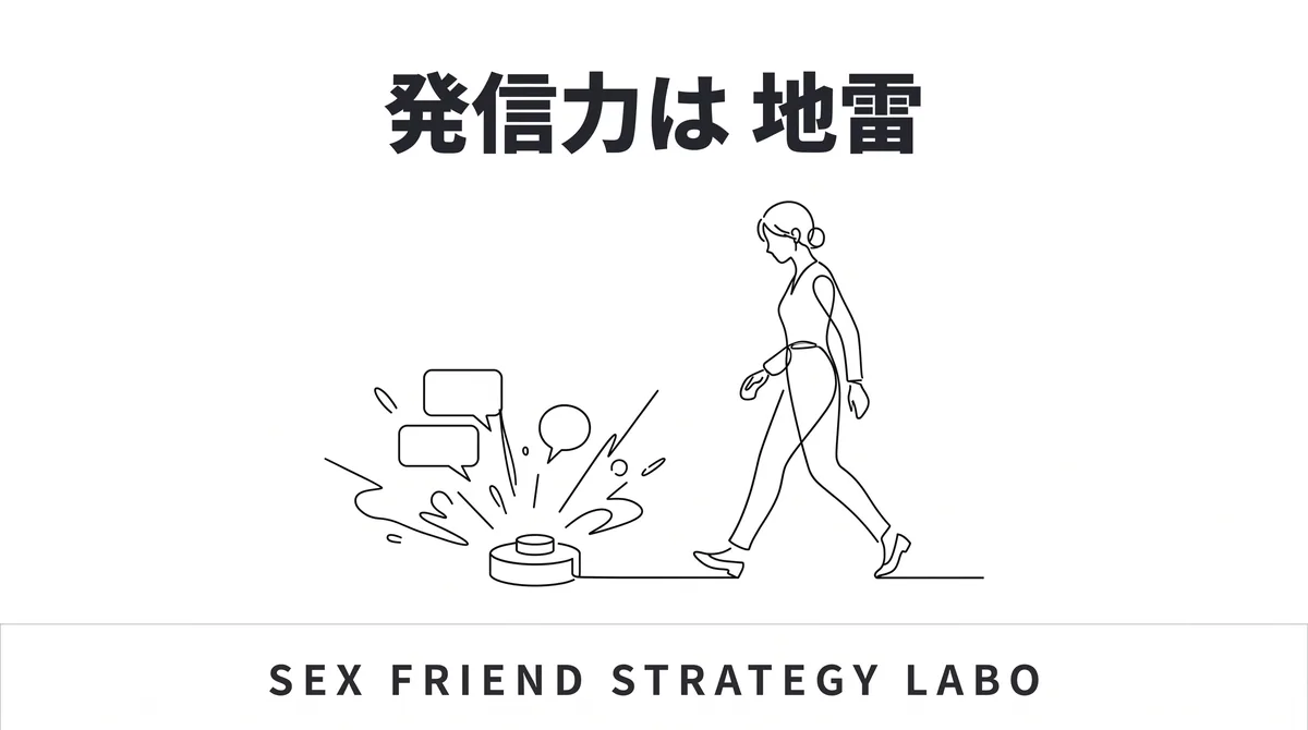 発信力の高い相手のSNSや業界の横つながりという地雷を守りで管理することを表すイラスト
