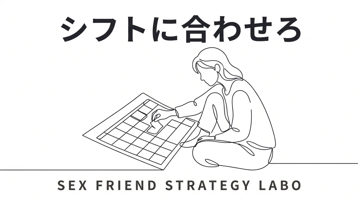 看護師の不規則なシフトと生活リズムに合わせることが勝ち筋であることを表すイラスト