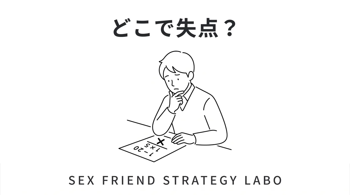 できないを才能ではなく式のどこかの失点として分解することを表すイラスト