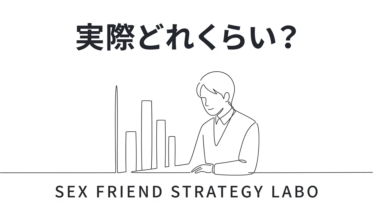 セフレがいる人の割合という出発点のデータを表すイラスト