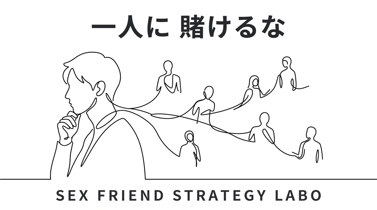 一人に賭けずポートフォリオで分散することを表すイラスト