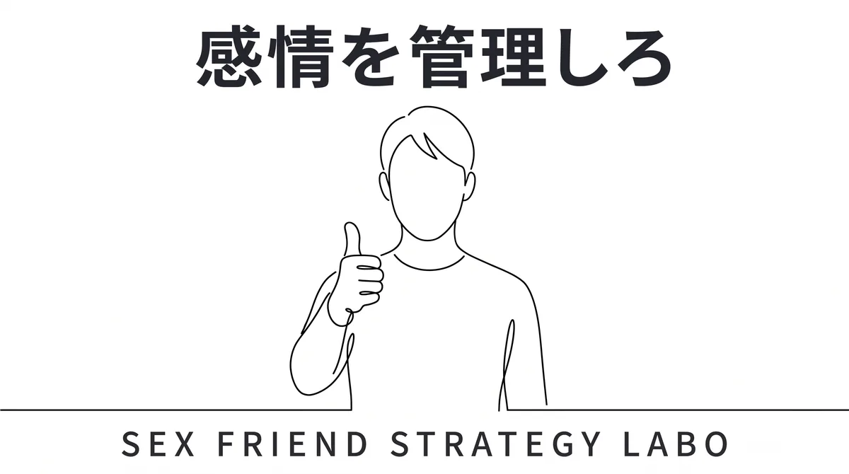 続けるとは感情を管理することだというまとめを表すイラスト