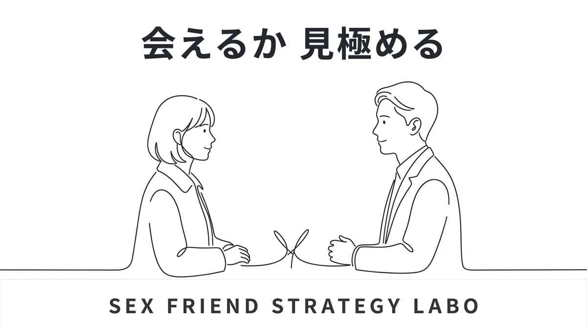 セフレで会う率を上げるために期待値の高い母集団を見極めることを表すイラスト